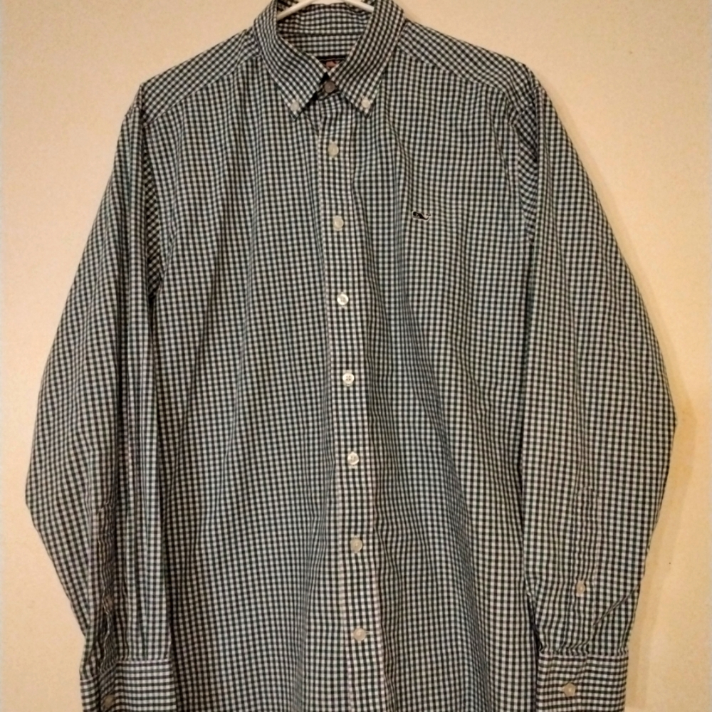 VINEYARD VINES men’s slim fit button up multicolor check Tucker Shirt in